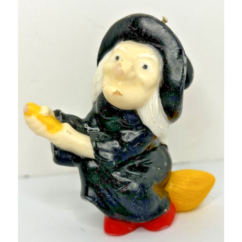Vintage Halloween Witch Candle 2.5" SKU H480